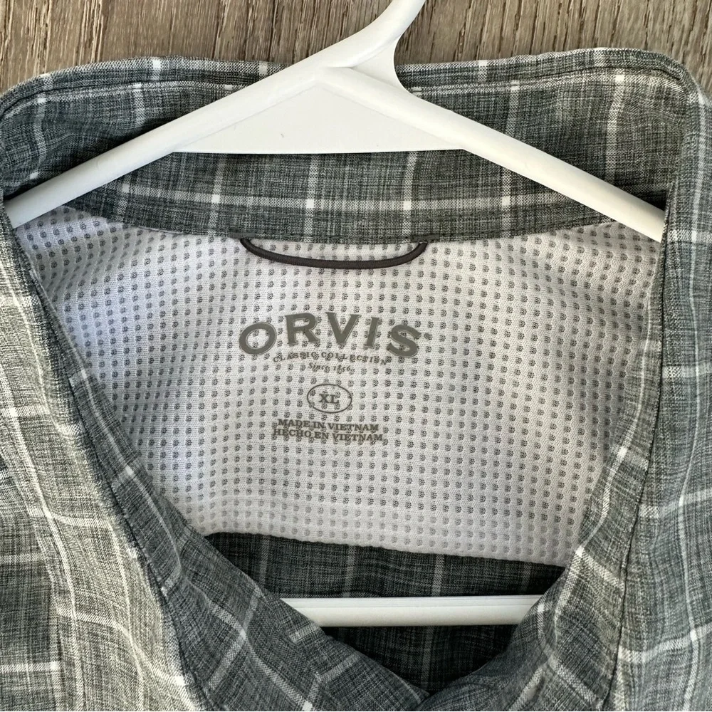 Orvis Gray Casual Button Down‎ Shirt